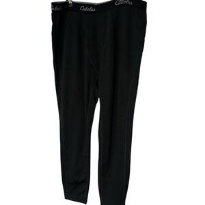Cabelas Men's Heavyweight XL Base Layer Black Thermal Pants Fleece Winter Black